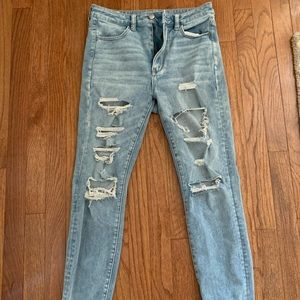 American Eagle ripped skinny jeans